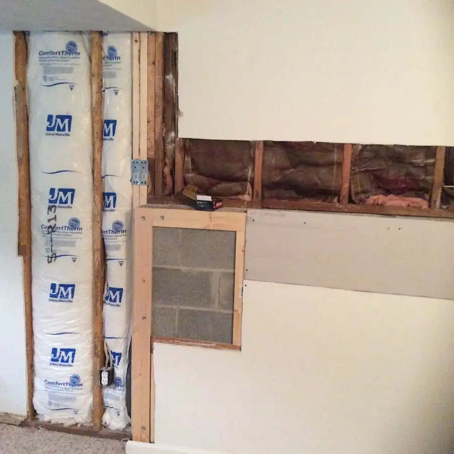 Wall insulation replacement during Contents Cleaning & Restoration in La Presa